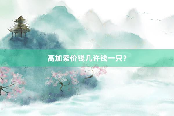 高加索价钱几许钱一只?